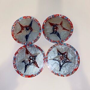 Patriotic Star Coasters Set